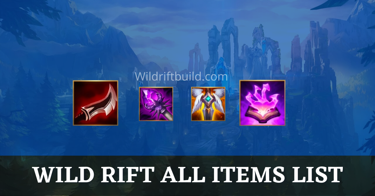 LOL Wild Rift All Items List With Details